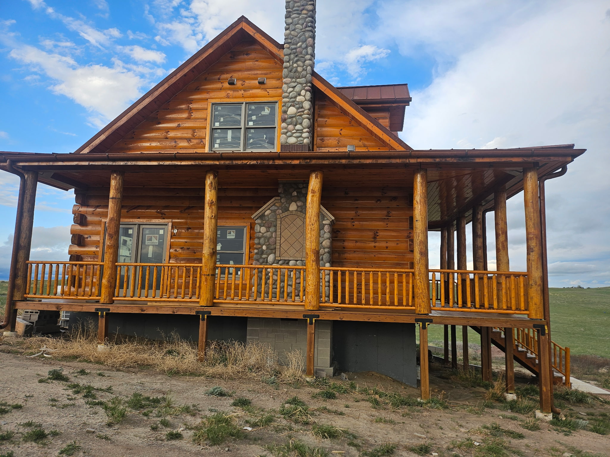 Log home restoration