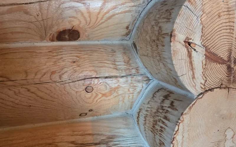 How to Remove Water Stains from Interior Log Home Walls: Swedish Cope and D-Log Restoration Guide