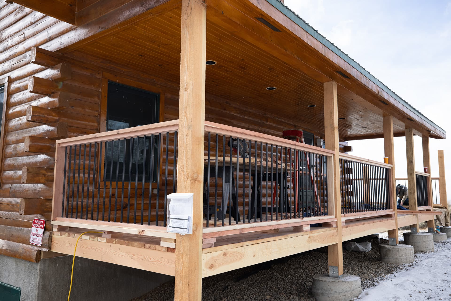 Log home restoration services in Colorado Springs, Colorado