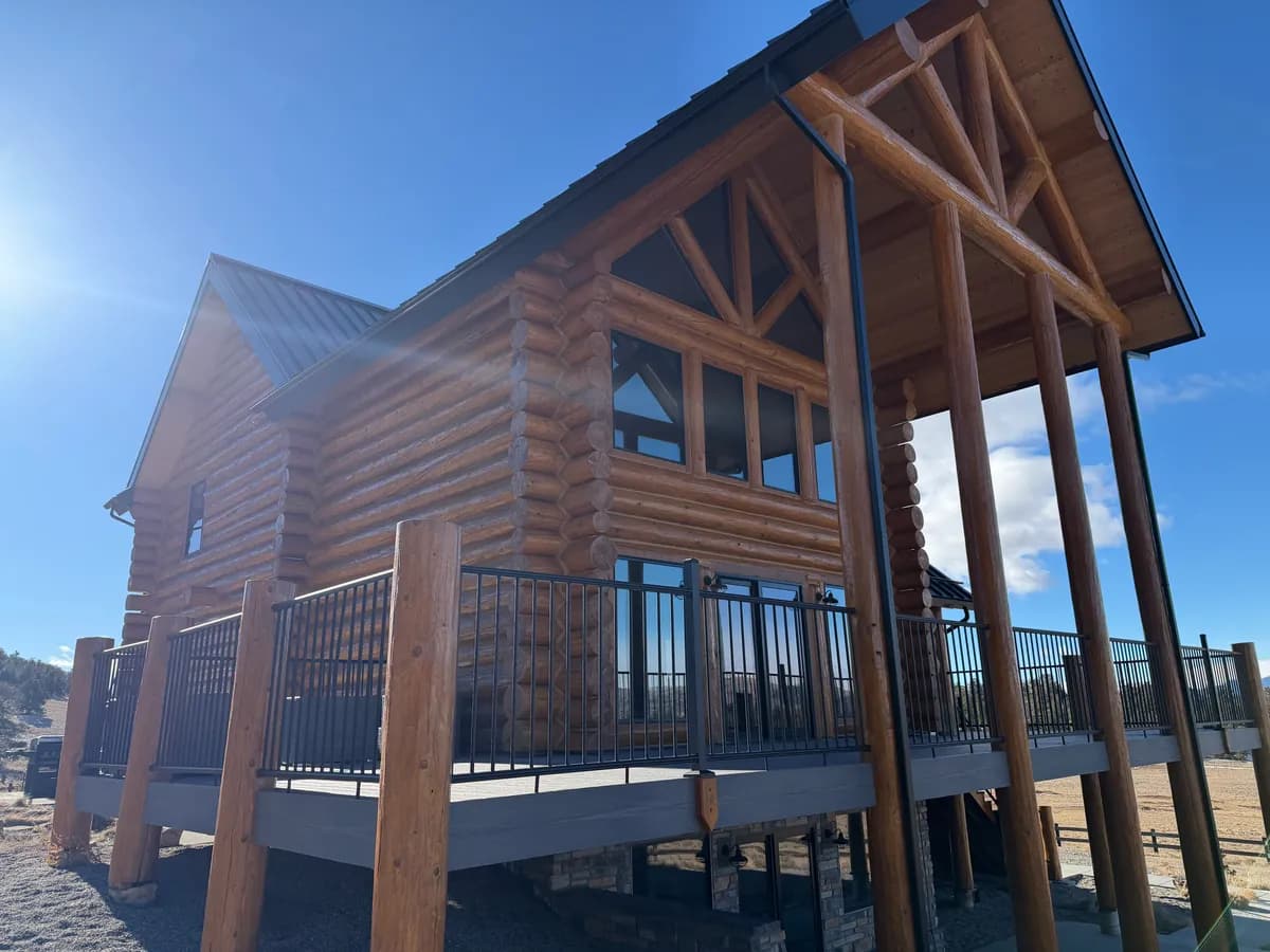 Como, Colorado Log Home - Professional Staining & Chinking - Photo 3