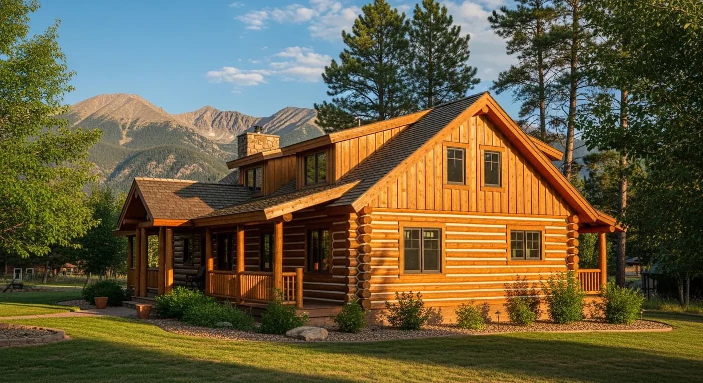 Colorado mountain log home listing