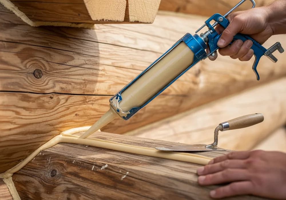 Chinking Services for Colorado log homes