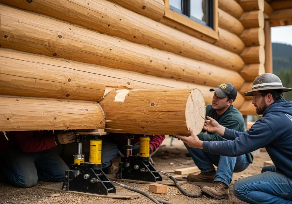Log Replacement for Colorado log homes