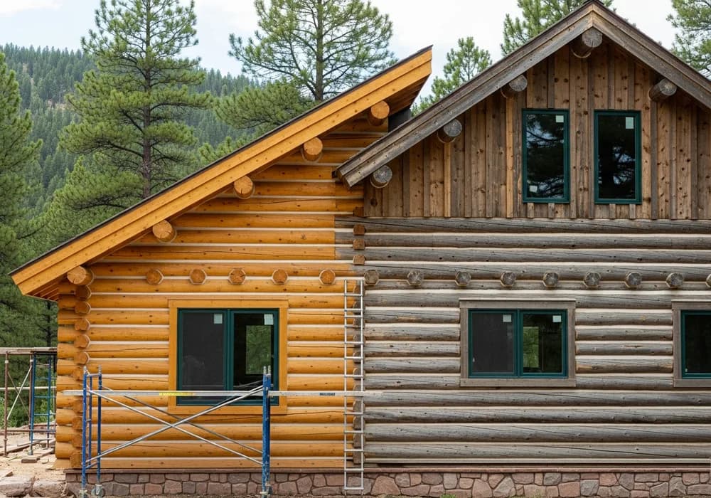 Log Home Restoration for Colorado log homes