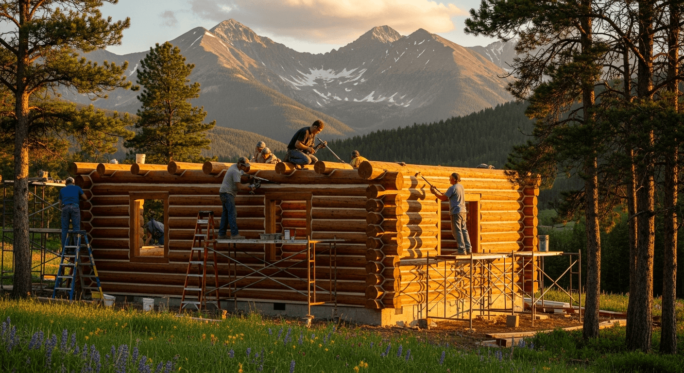 Professional log home restoration services in Westcliffe, Custer County Colorado