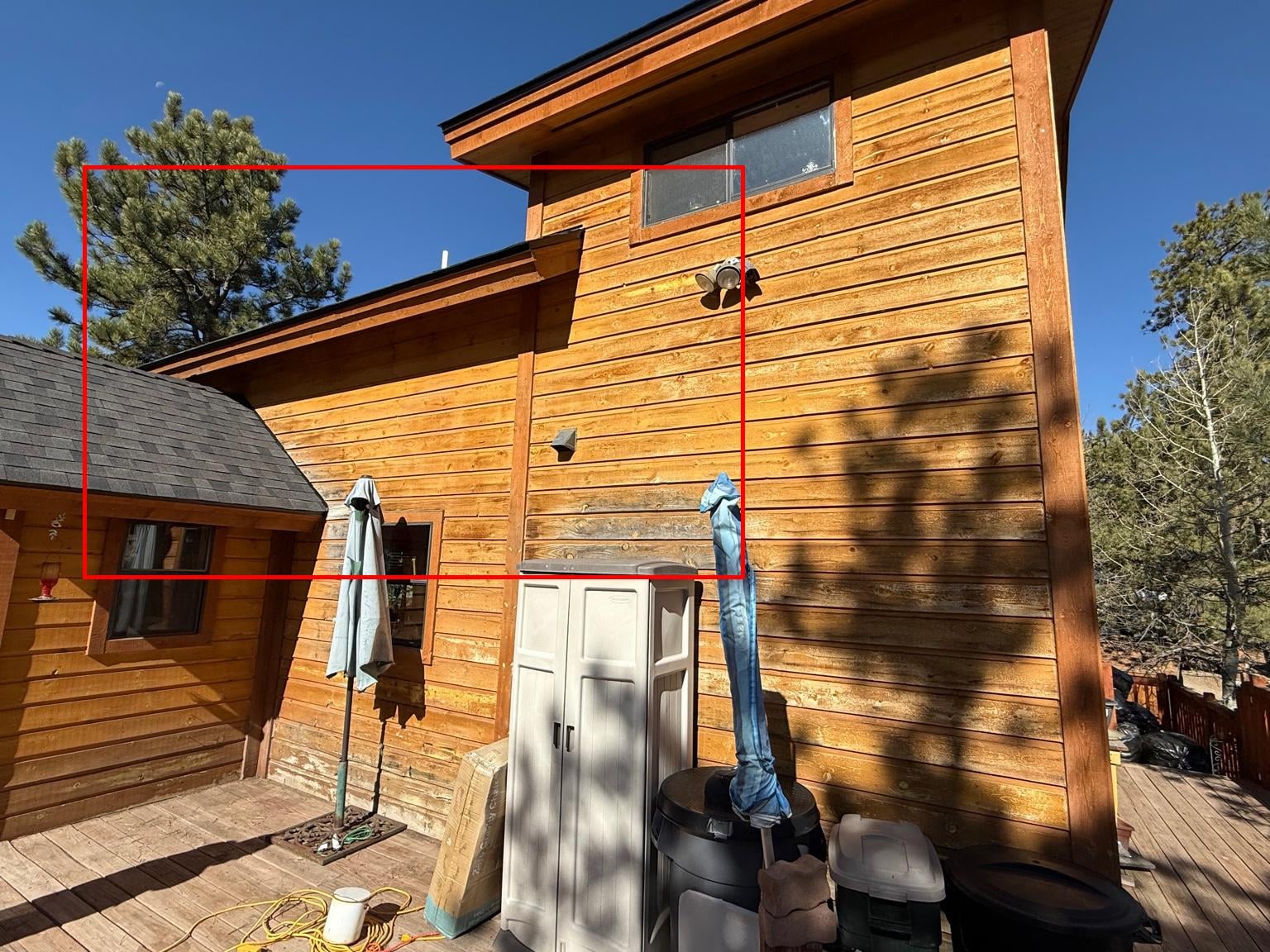 Professional log home restoration services in Jackson County Colorado