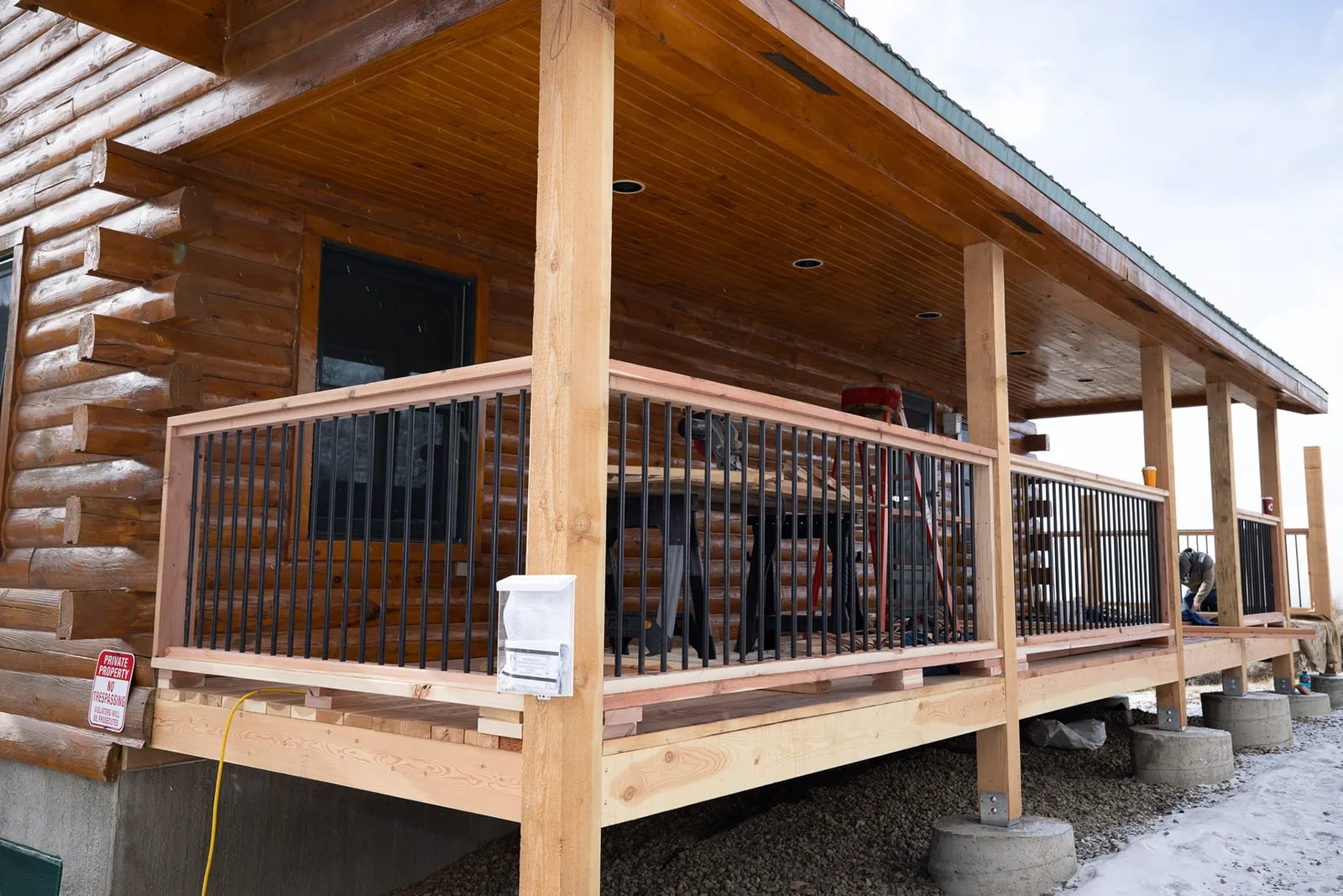 Professional log home restoration services in Montrose County Colorado