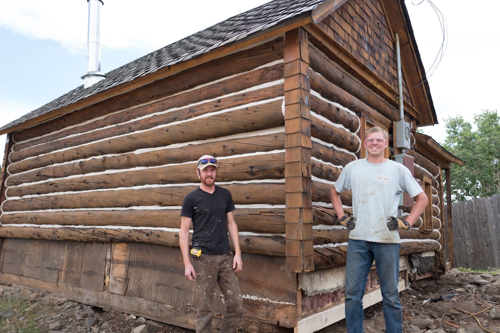 Log home restoration project in Boulder, Boulder County Colorado