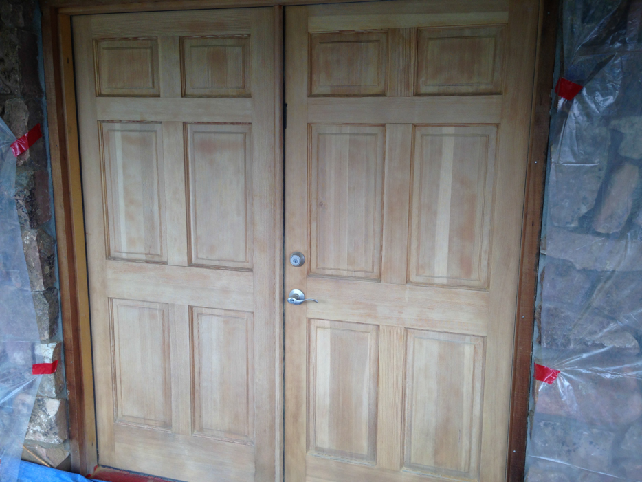 refinishing wood doors